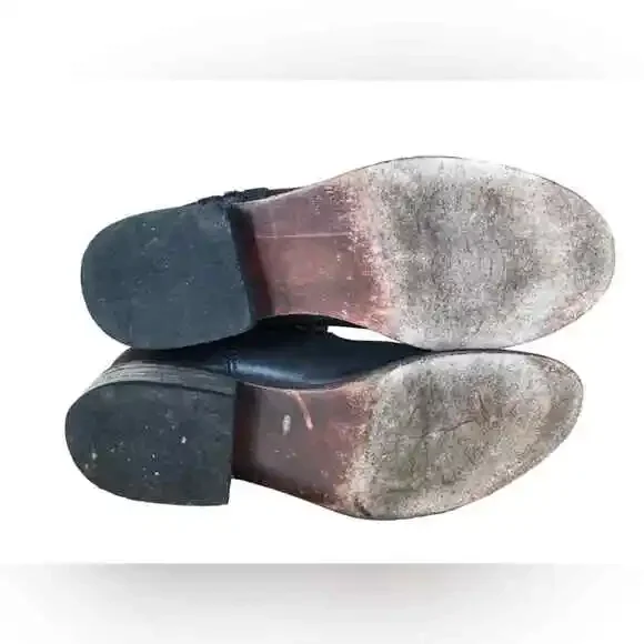 Lucchese Tall Riding Boots color block zip up Coastal Cowboy sz 6 Style 4246 01 - Picture 7 of 10